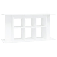 NNEVL Aquarium Stand White 120x40x60 cm Engineered Wood