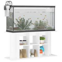 NNEVL Aquarium Stand White 120x40x60 cm Engineered Wood