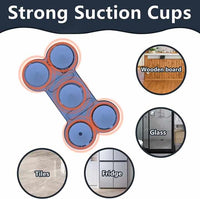 NNEDSZ Blue Silicone Pet Licking Mat Slow Feeder Pad with Strong Suction and Foldable Design, Heat Resistant -40°C to 240°C, for Dogs and Cats